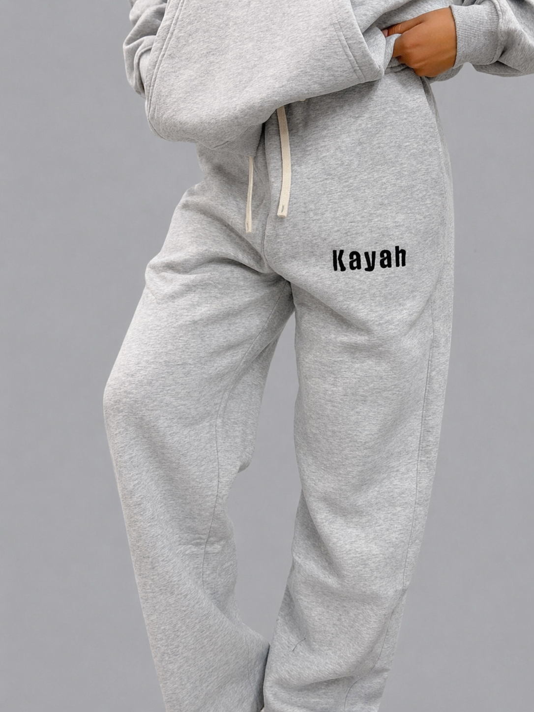 Heavyweight Straight SweatPant (embroidery design-Kayah)
