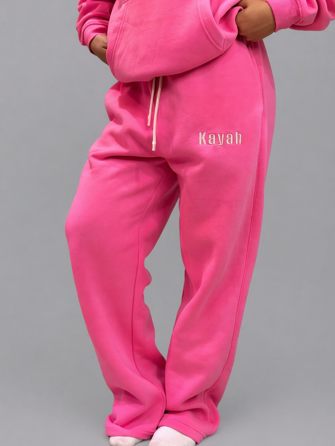 Heavyweight Straight SweatPant (embroidery design-Kayah)