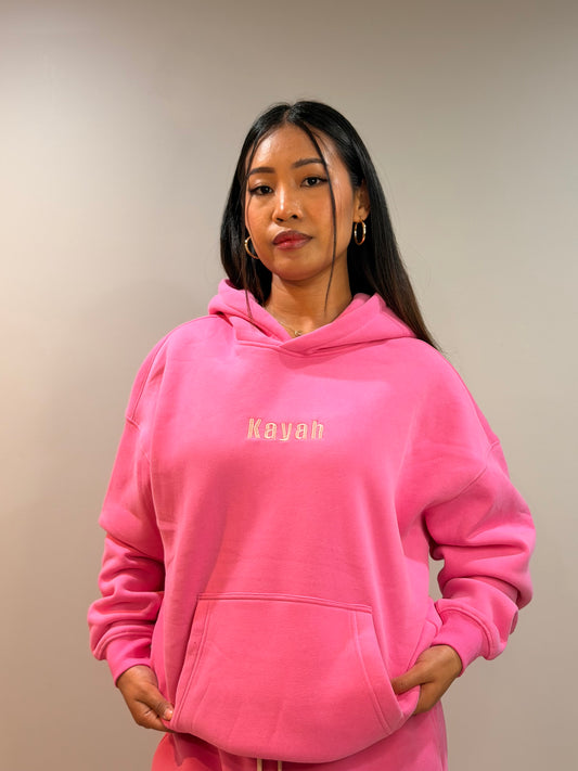 Heavyweight Oversized Hoodie (embroidery design- Front “Kayah”)